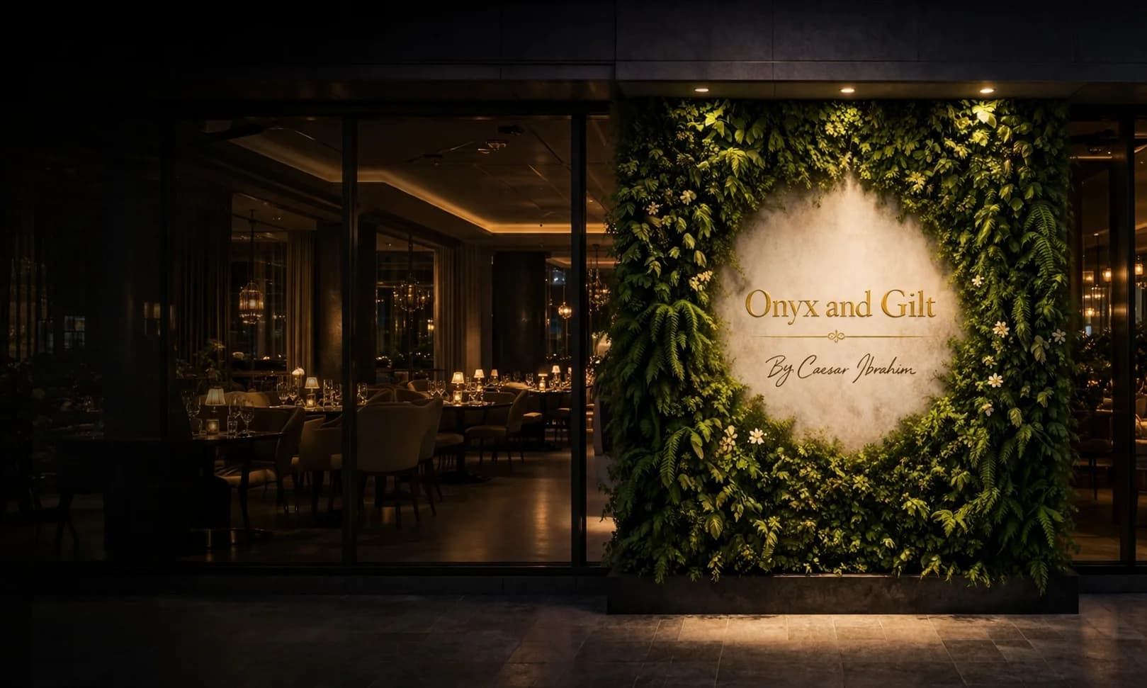 Onyx and Gilt contact background